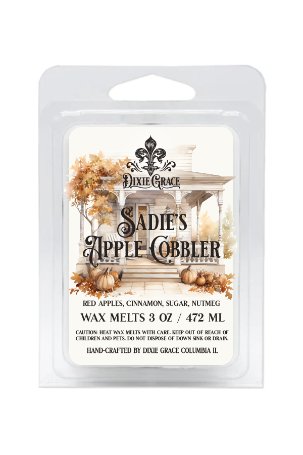 Dixie Grace - Wholesale Wax Melt - Sadie's Apple Cobbler - 3 oz Wax Melts0