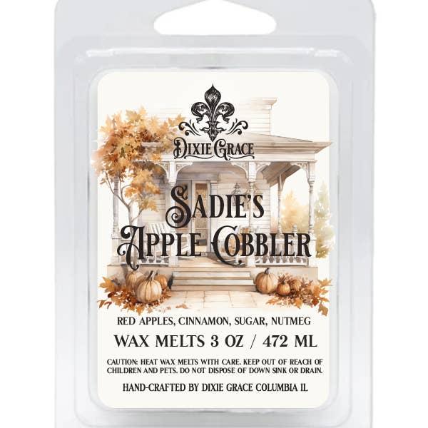 Dixie Grace - Wholesale Wax Melt - Sadie's Apple Cobbler - 3 oz Wax Melts