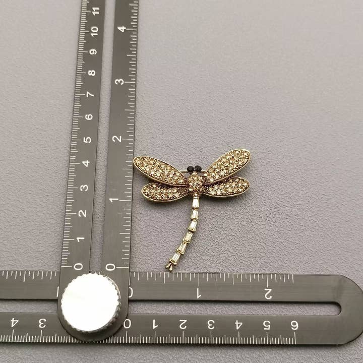 Mio Queena - Wholesale Brooch - Rhinestone Dragonfly Brooch
