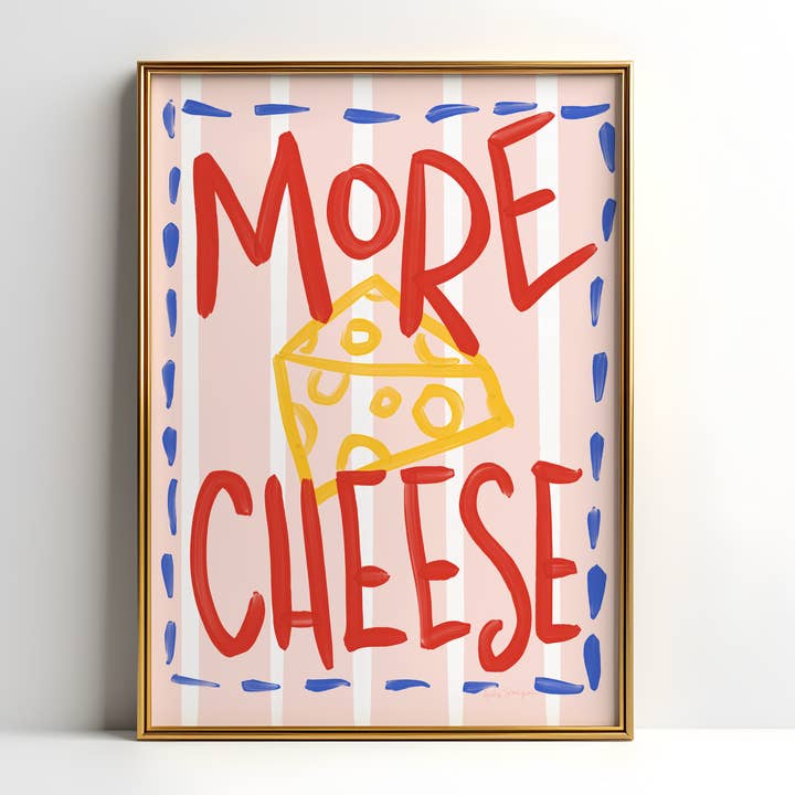 Trendy Wall Art, Typography, Dopamine Decor, Colorful Kitchen Poster, Retro Food Art Prints for wholesale by Audra Style