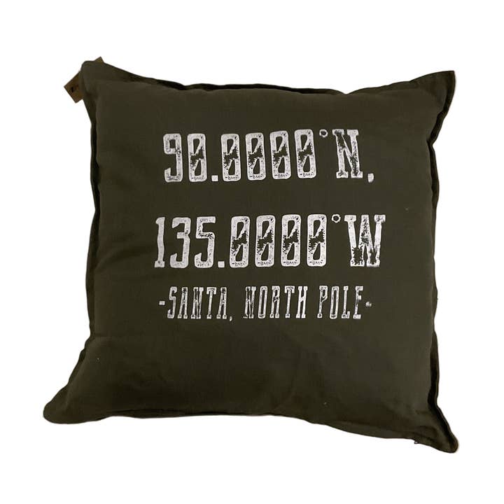 Cuscino Verde Polo Nord per la vendita all'ingrosso da parte di HOMETOWN APPAREL CO.