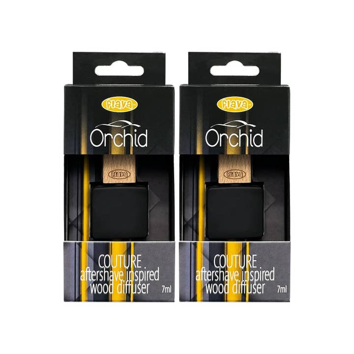 Flava Couture Wood Car Air Freshener - Orchid for wholesale by Flava Car Scents