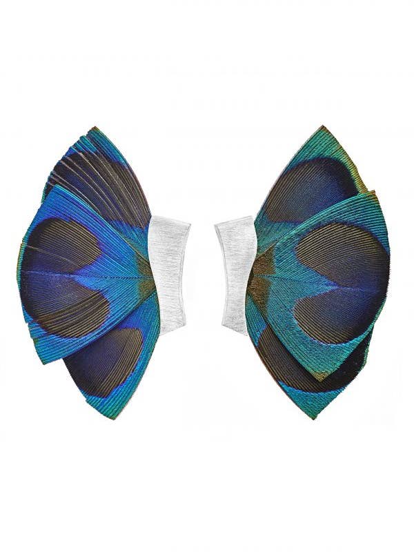 A05 Peacock fjäder örhängen för wholesale av GALERIE WENGE