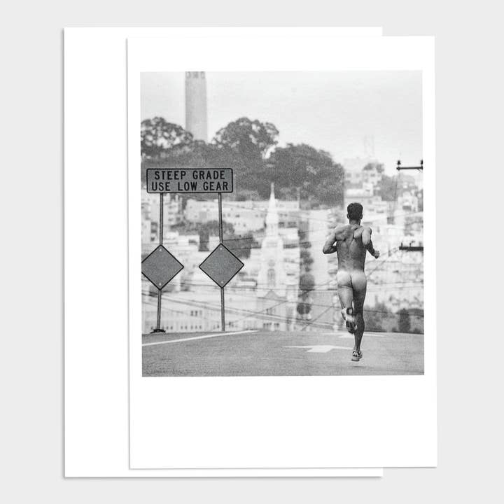 Carte de joyeux anniversaire San Francisco Freedom Runner pour la vente par Palm Press