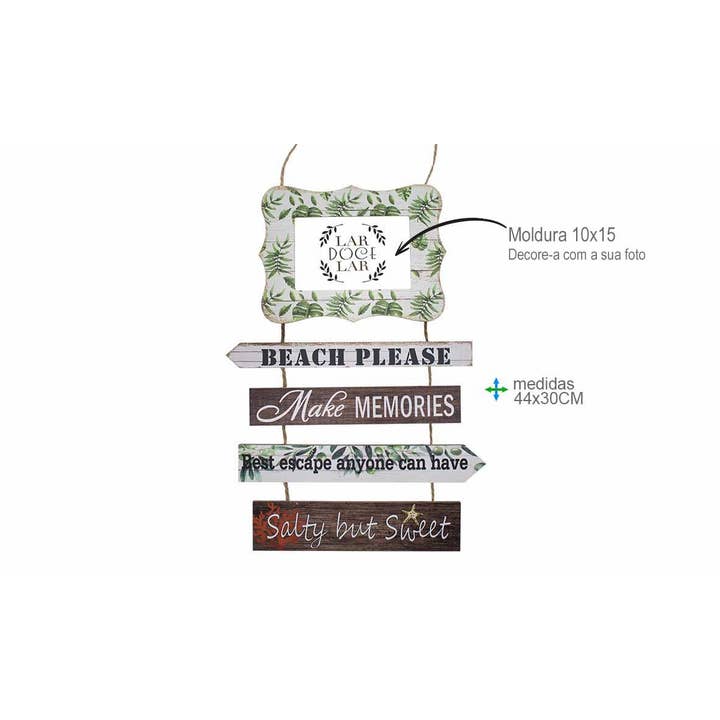 Esoterica Arte - Wholesale Sign - Mdf Wall Plate With Molding 44x30cm (6 pcs)