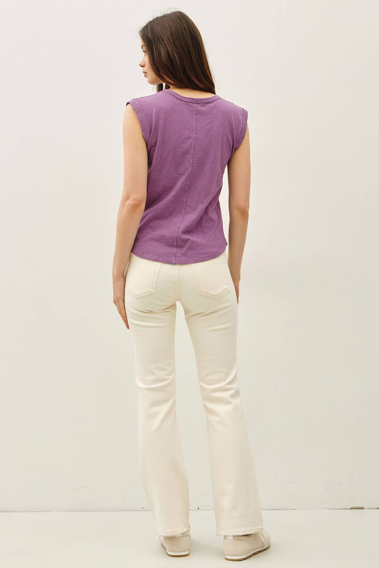 Be Cool - Wholesale T-Shirt - Women's - NEW COLOR-BASIC CAP SLEEVE GARMENT DYED TOP28