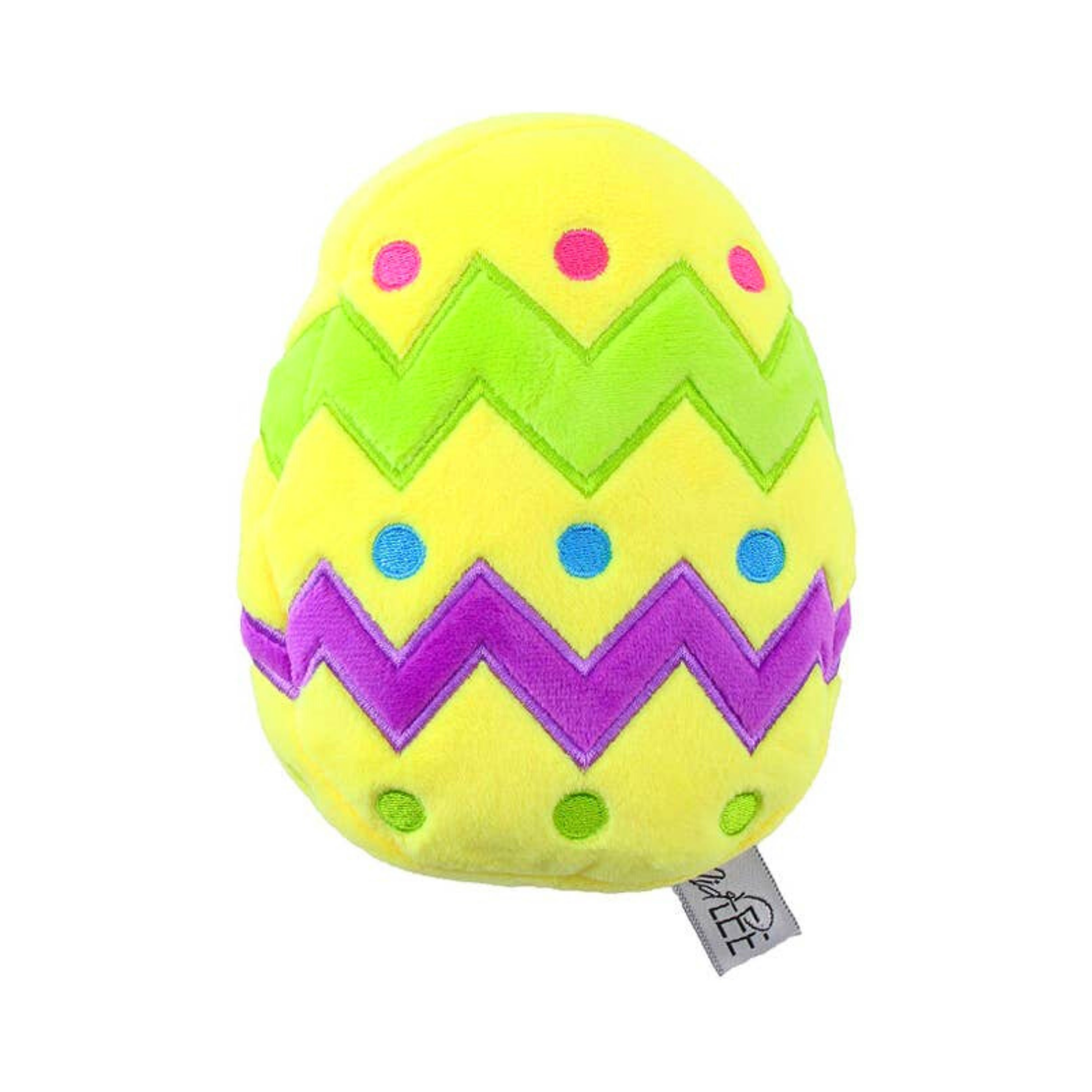 Midlee Designs – wholesale Pet plush toy – Dog – Midlee Plush Easter Egg Dog Toy with Squeaker2