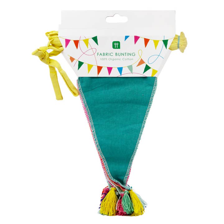 Rainbow Fabric Bunting | 3m | for wholesale by Talking Tables UK