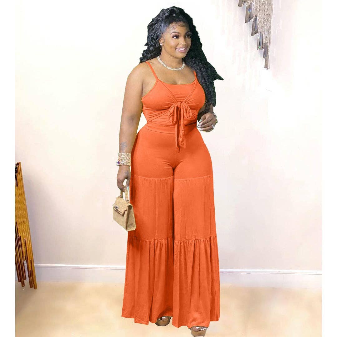 VIGOR - Wholesale Top & Pant Set (NOT Loungewear) - Women's - Trendy casual plus size women clothes clothing summer tank11