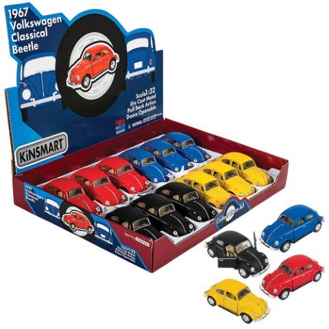 5" 1967 Diecast VW Beetle -Matte Colors for wholesale by The Toy Network