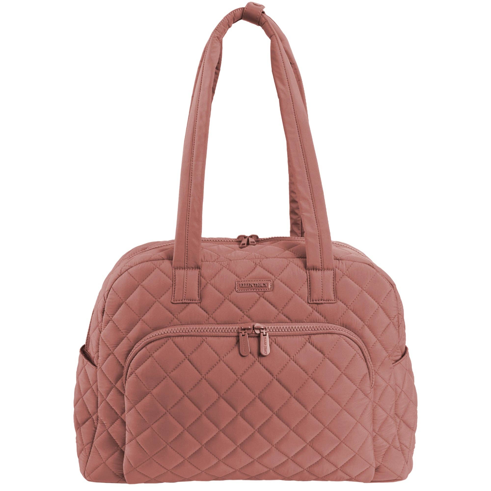 Magid - Wholesale Weekender Bag - Women's - Ellen Tracy 20 Inch Diamond Nylon Quilted Travel Duffel19