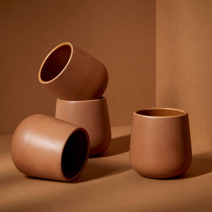 GHARYAN Stoneware & Olive Wood Tableware | Canada - Wholesale Coffee/Tea Cup - Handmade Stoneware Coffee & Tea Cup | Edan 7.5 oz0