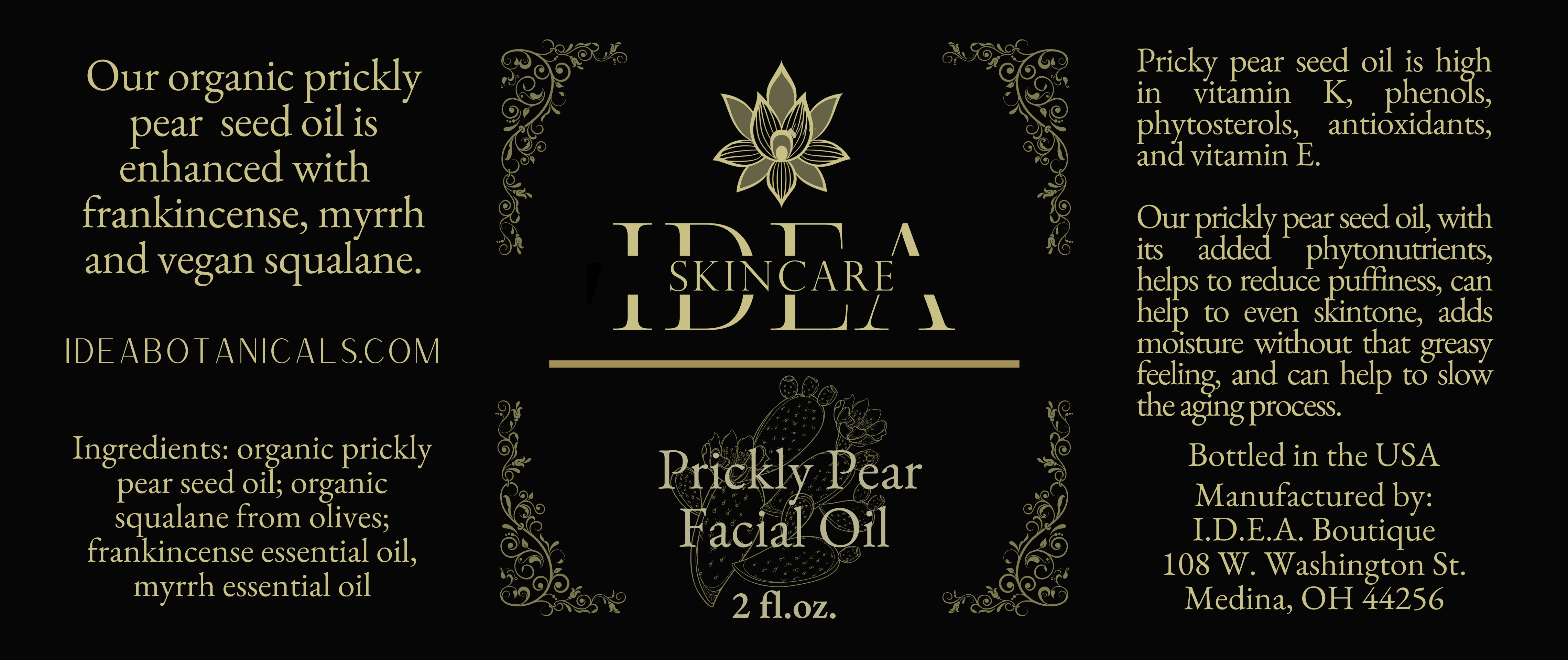 IDEA Boutique - Wholesale Facial Oil - Prickly Pear Facial Oil - With Squalane and Essential Oils4