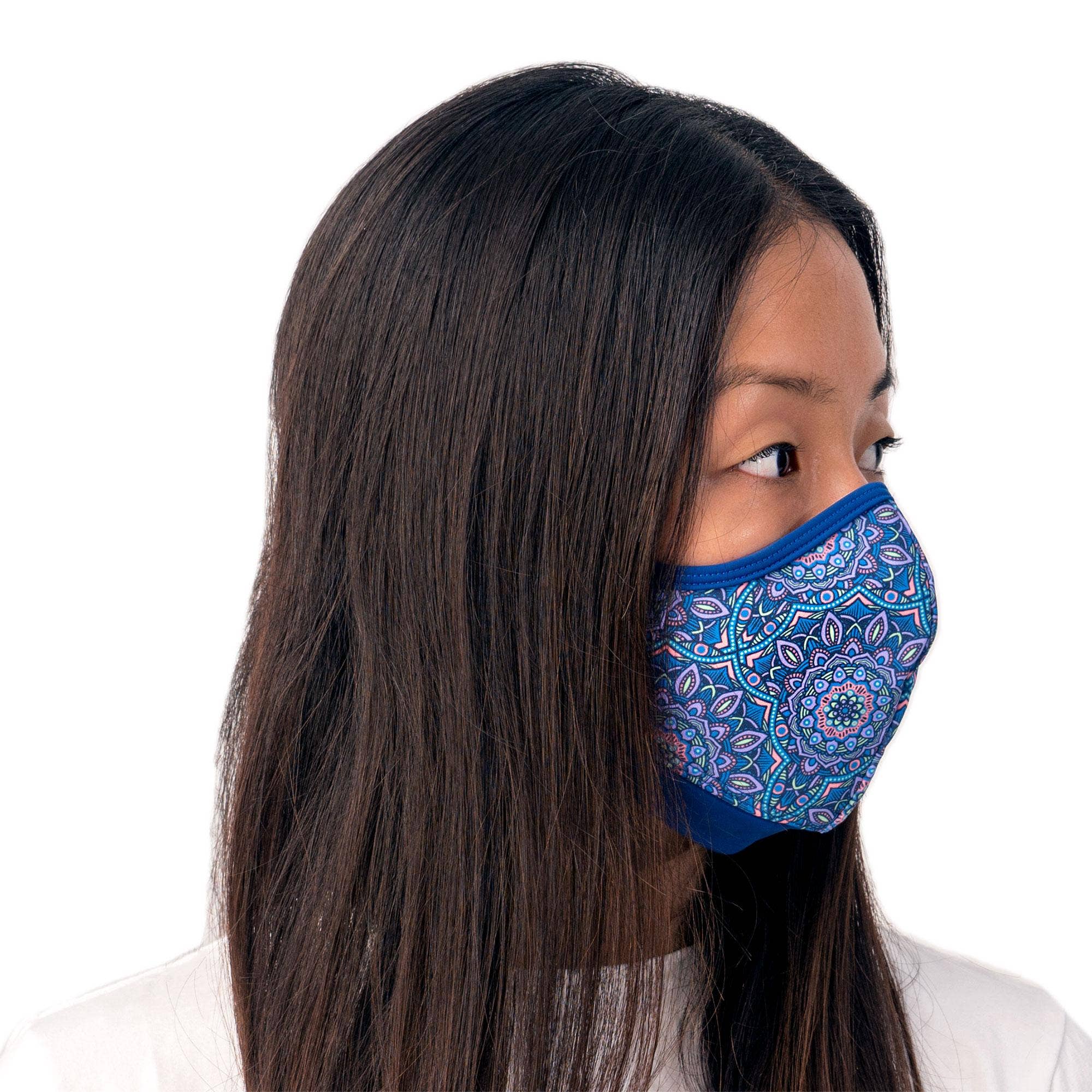 MANA - Wholesale Protective Face Mask/Shield - Men & Women Mandala Glow Mana Mask Carbon Filter1