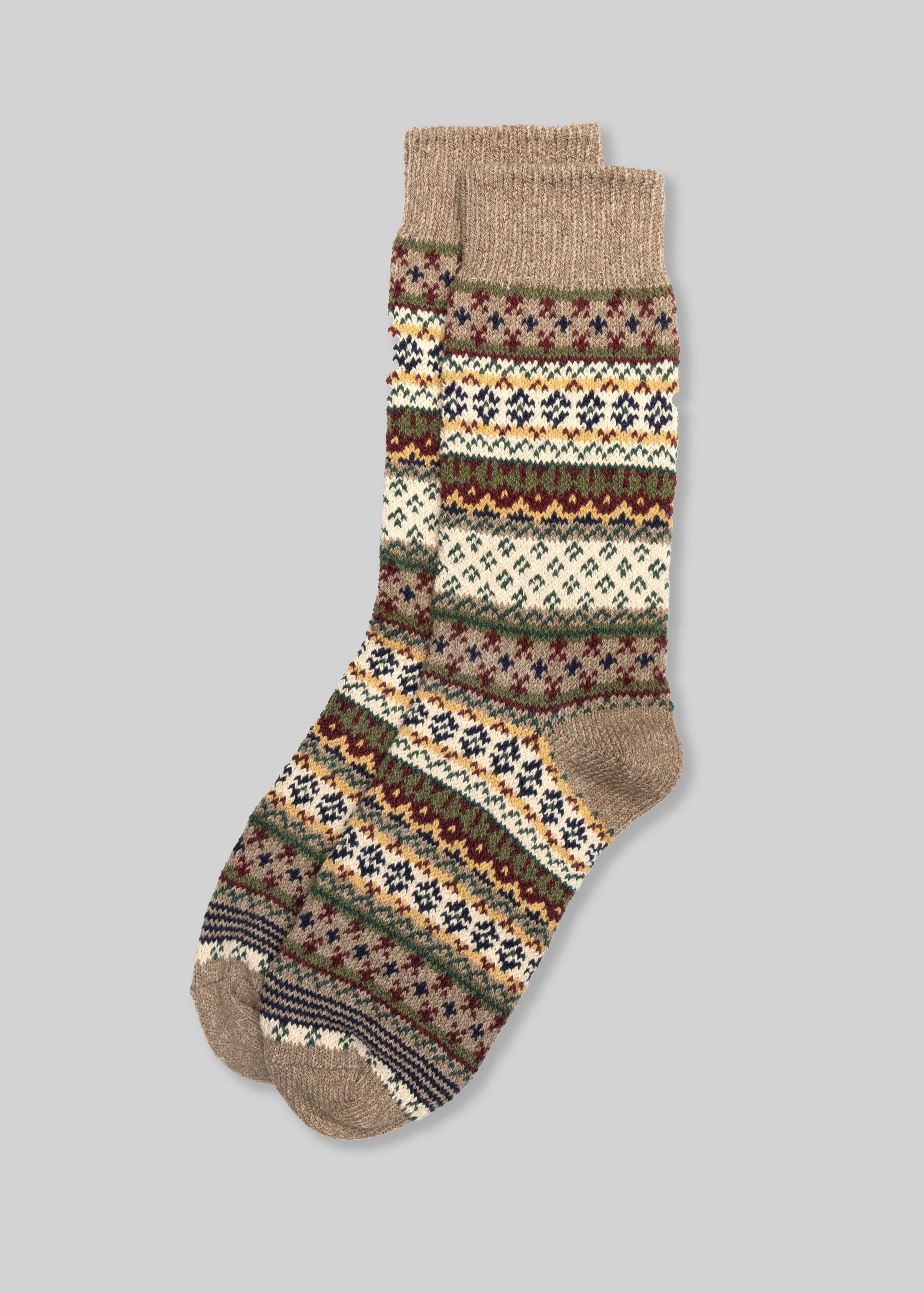 American Trench - Vendita all'ingrosso Calzini - Donna - Calzino Fair Isle in cotone da donna5