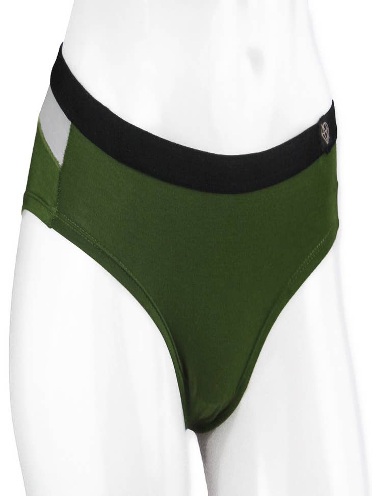 Wholesale Women's Active Hipster Underwear - Chive for your store