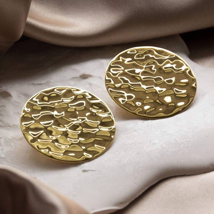 Theia Textured Earrings for wholesale by Ayoka Jewellery