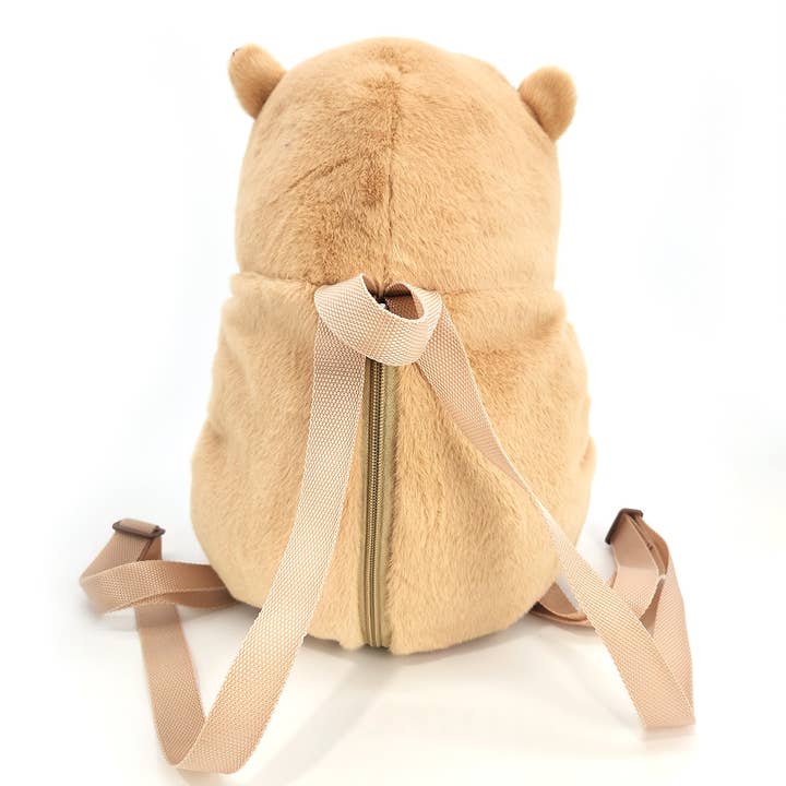 COMECO INC - Wholesale Backpack - Women's - Capybara Furry Plush Backpack
