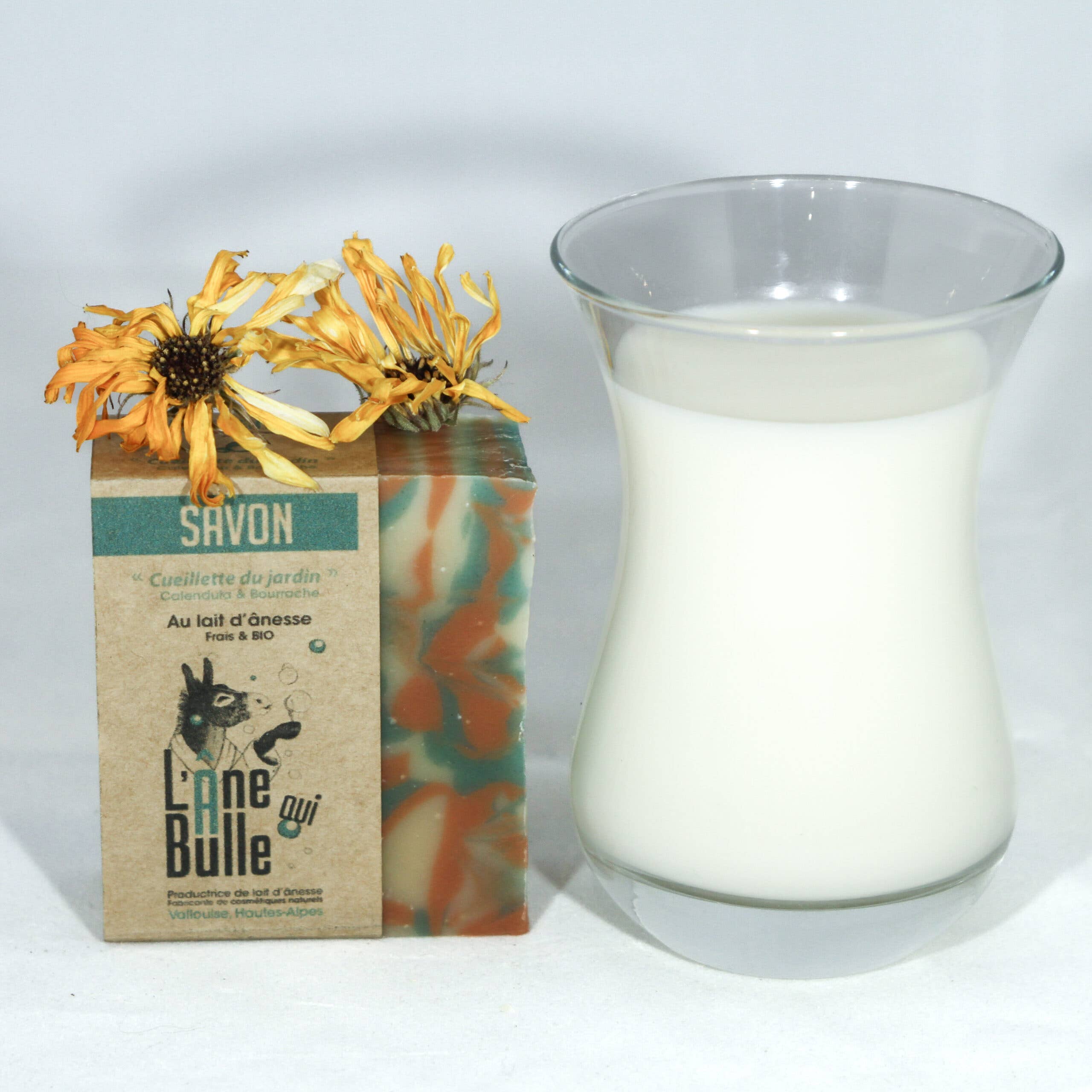 L'Âne Qui Bulle - Vente Pains de savon - Savon au lait d'ânesse bio Cueillette Du Jardin3