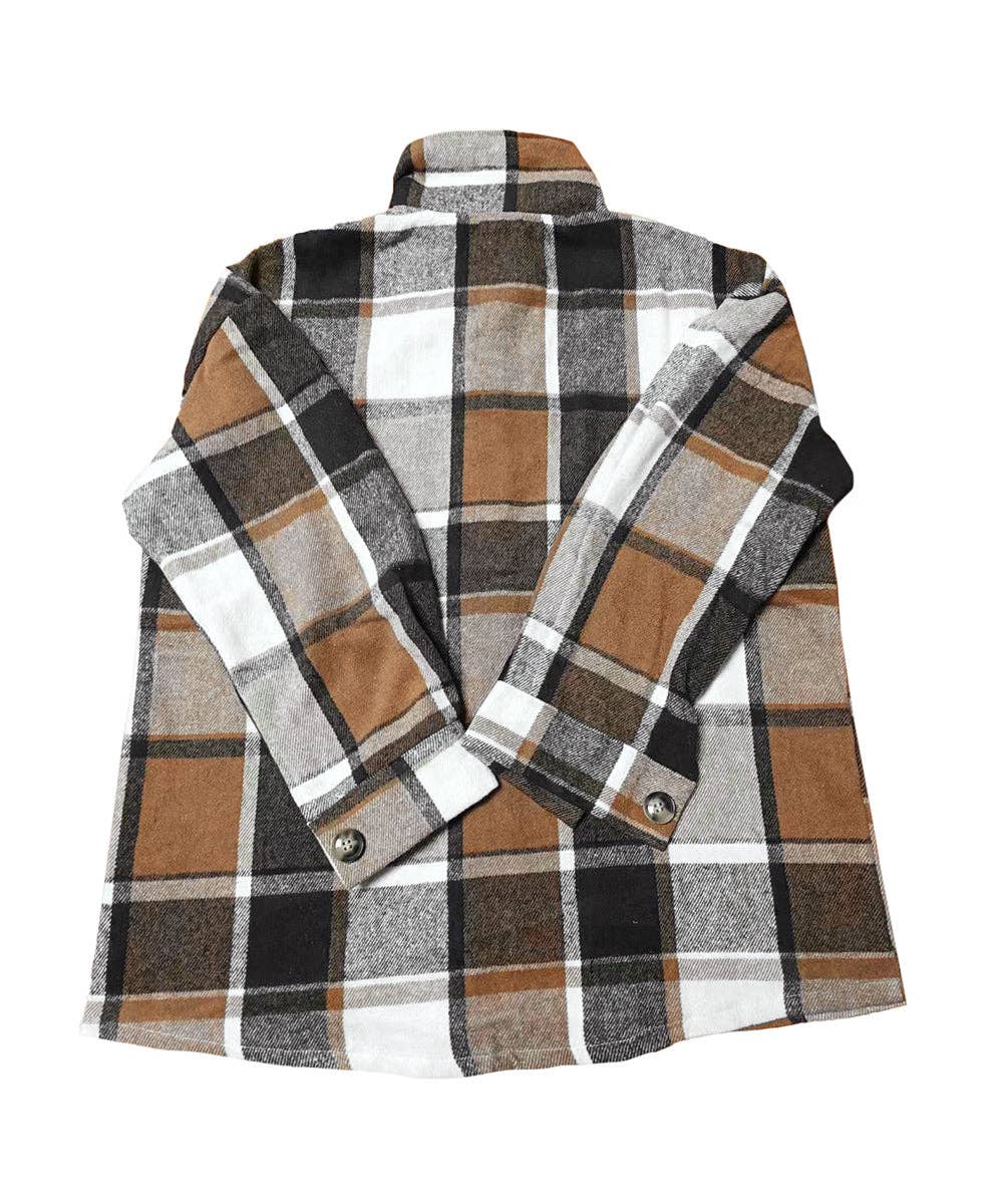 Aria Romance - Wholesale Cardigan - Women's - Checkered Shawl Collar Cardigan2