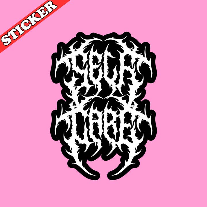 Pretty Toxic Stickers - Vente Autocollant - Autocollant amusant en métal noir, autocollant pour soins personnels et santé mentale2