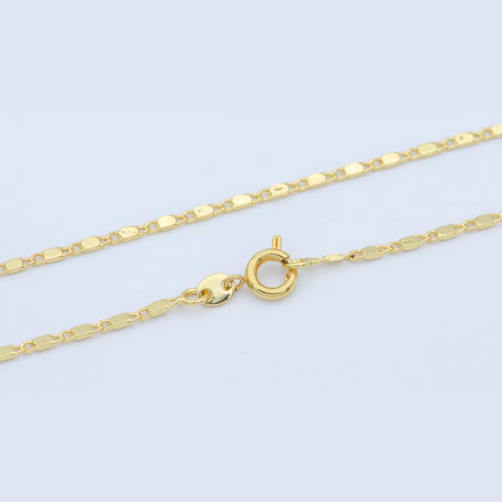18"Gold Filled 1.8mm Minimalist Link Layering Chain Necklace for wholesale by Aim Eternal