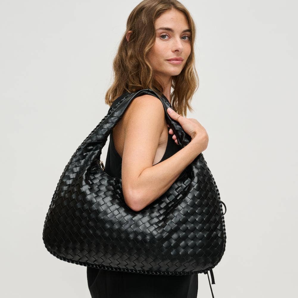 Urban Expressions – Großhandel Schultertasche – Damen – Victoria Hobo-Tasche mit geflochtenem Design aus veganem Leder29