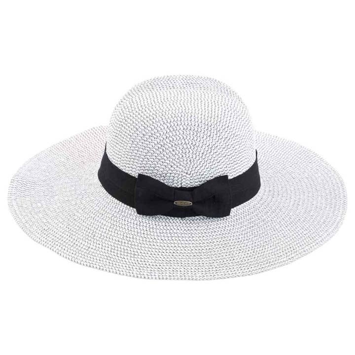 MiMi Wholesale - Wholesale Straw Hat - Women's - ST3954 Foldable Straw Sun Hat With Detachable Bow2