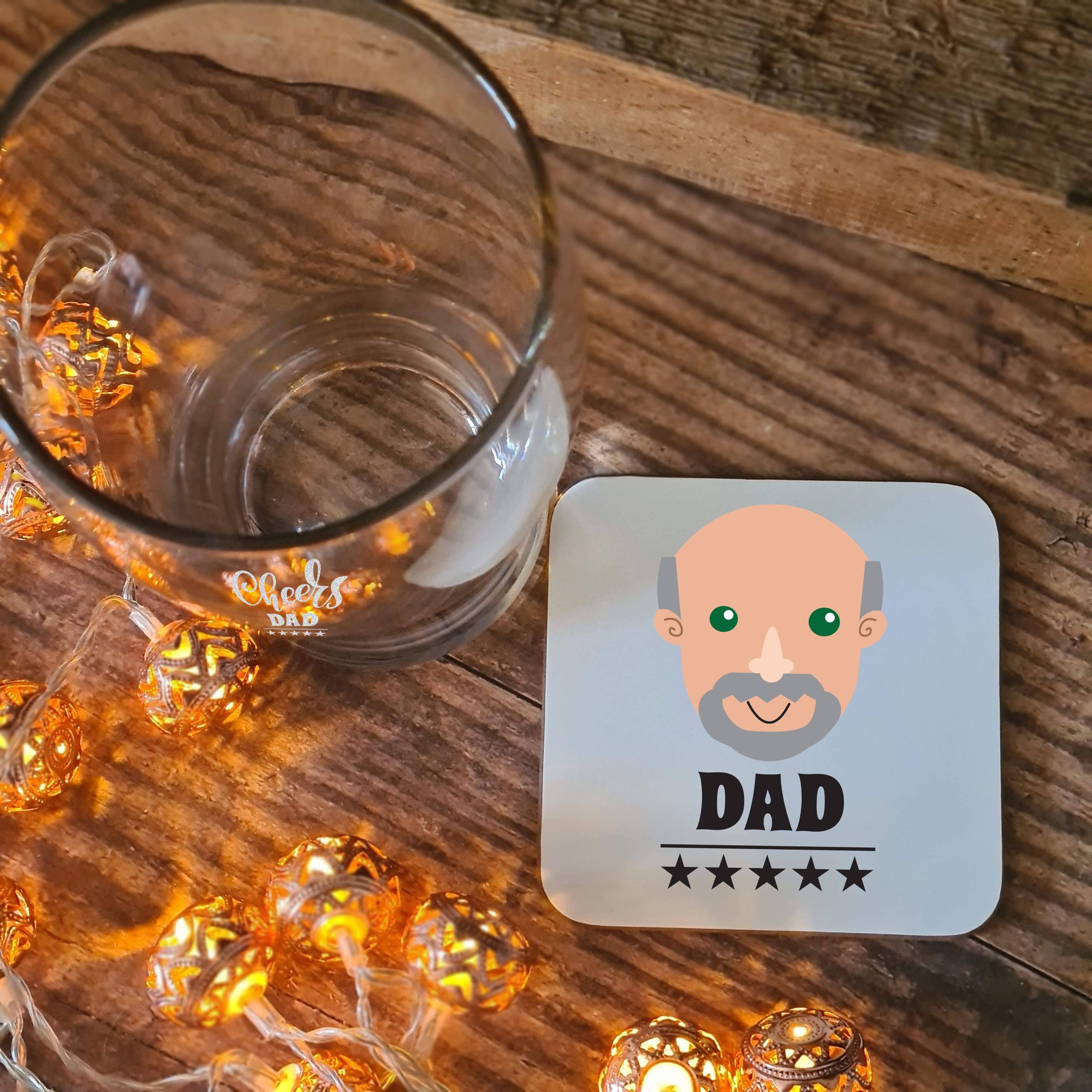 Afewhometruths – wholesale Beer glass/mug – Personalised Pint Glass And Coaster Set For Dad2