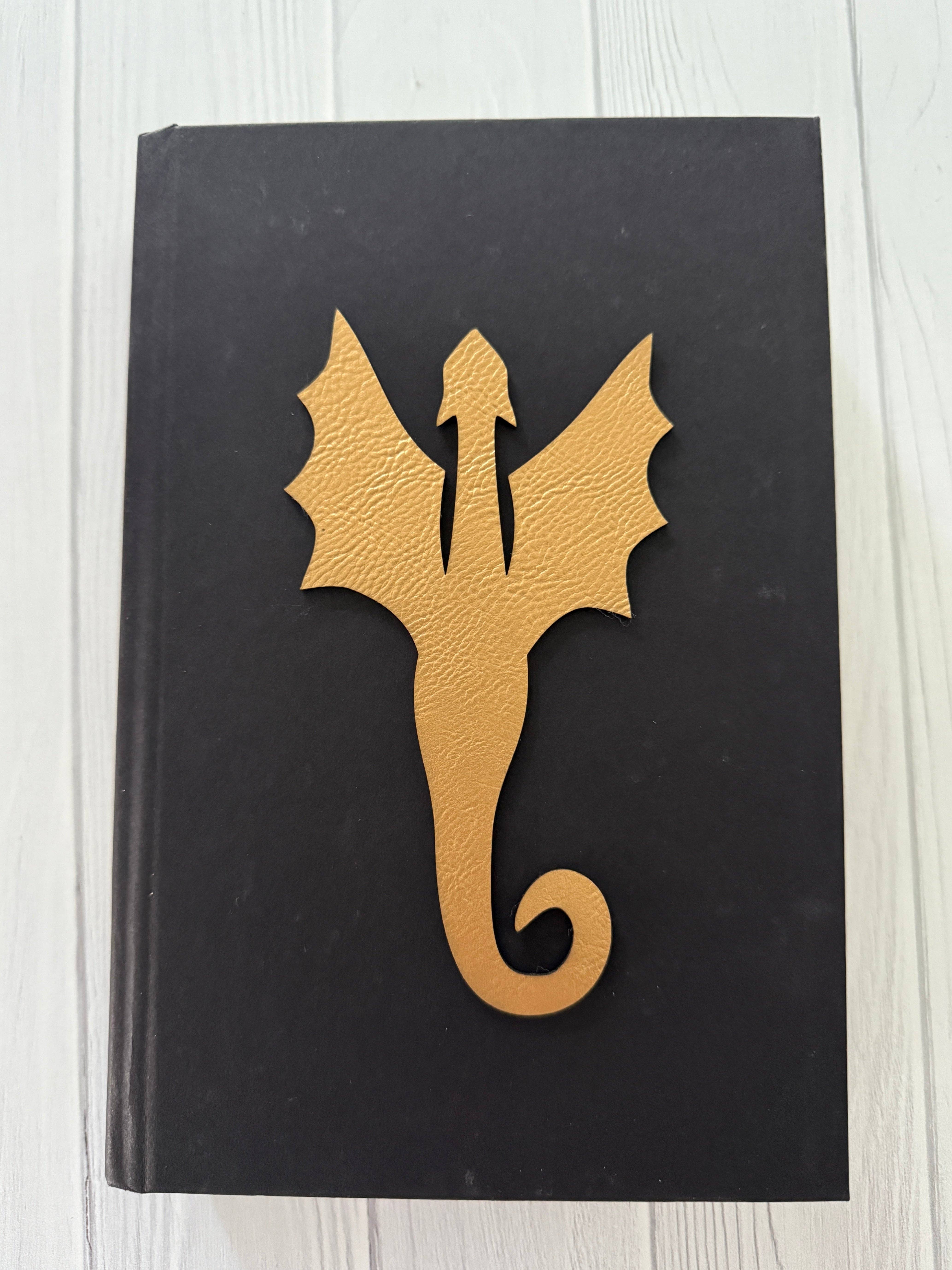 zoo&roo - Wholesale Bookmark - Gold dragon vegan leather bookmark | fantasy book merch2