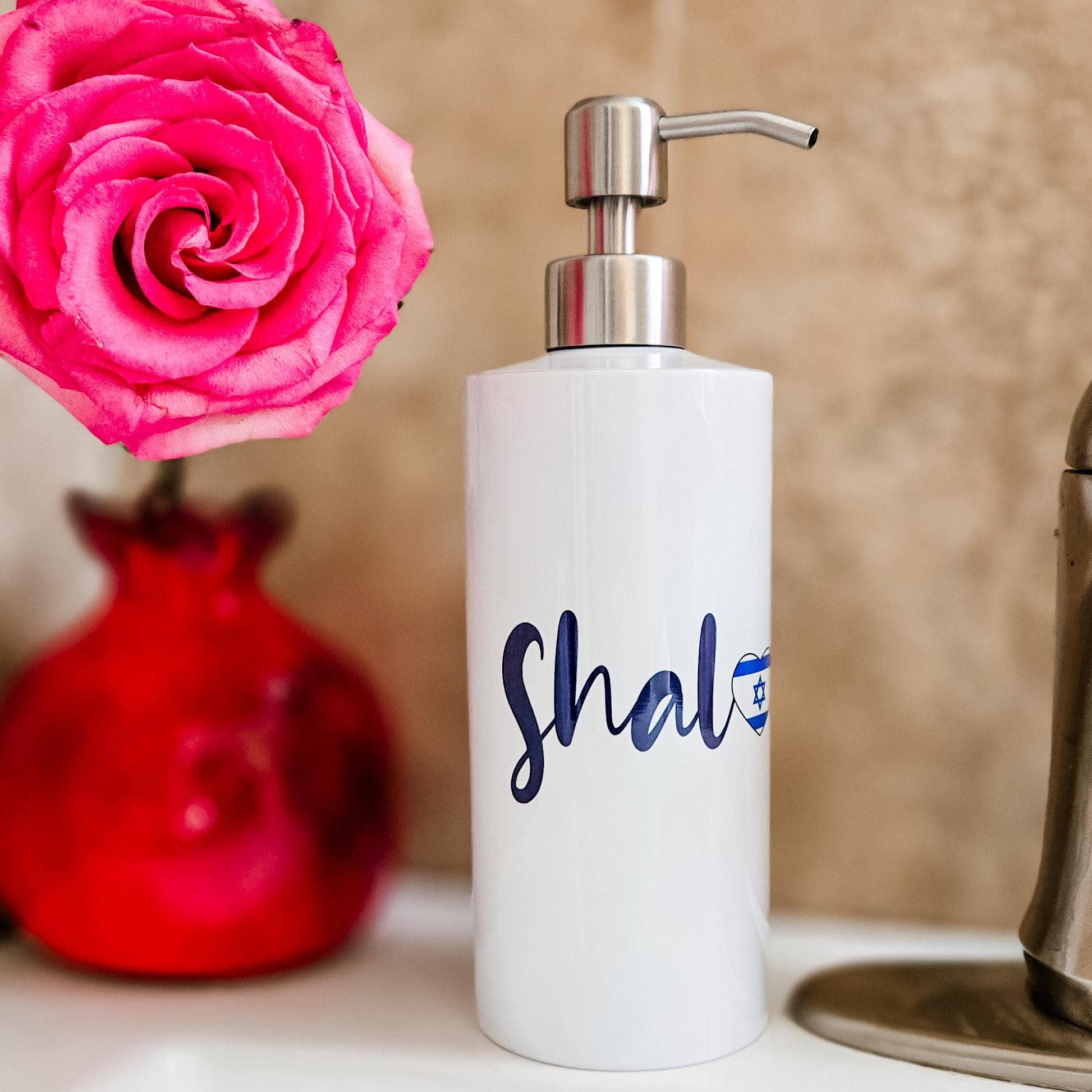 Salt Sparkle Shalom – wholesale Soap dispenser – Shalom Israel Soap Dispenser3