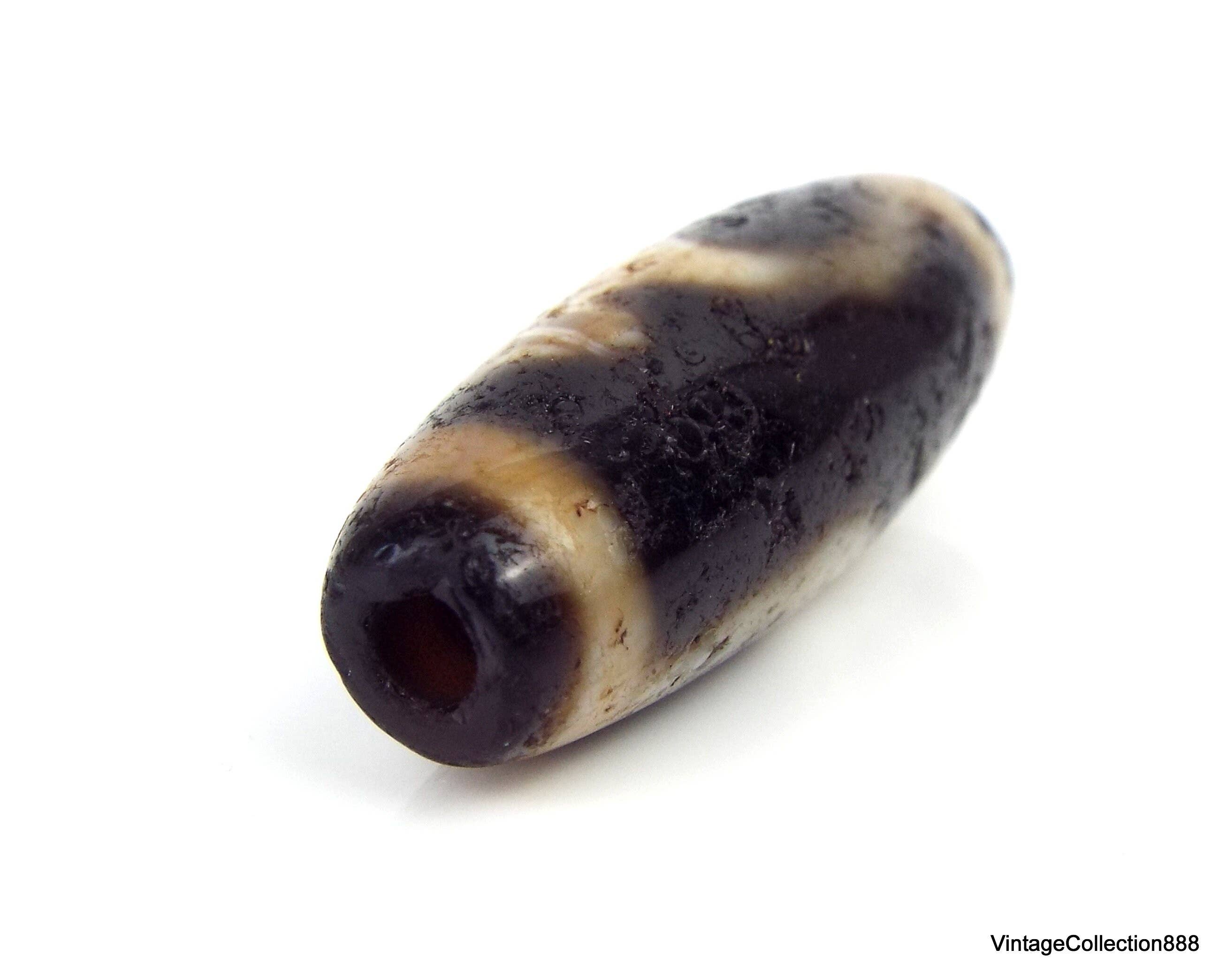 Vintagecollection888 - Wholesale Individual Charm/Pendant - Ancient Dzi Pendant “Aquarius” Buddhist Amulet Agata Amulet8