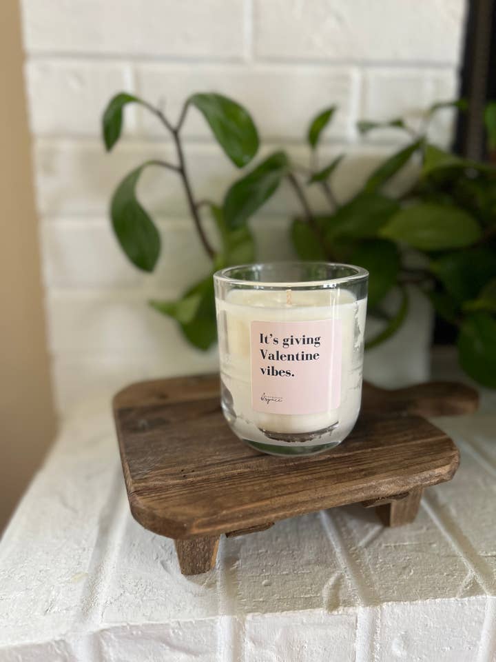 It's giving Valentine vibes Soy Candle for wholesale by Illuminate Space