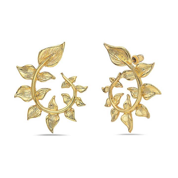 Brinco de folha por atacado de Jewelry Fiesta