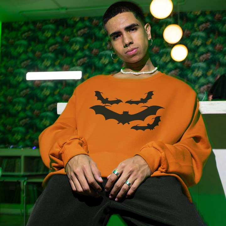 Felpa unisex Bats per la vendita all'ingrosso da parte di Blaspheme Boutique