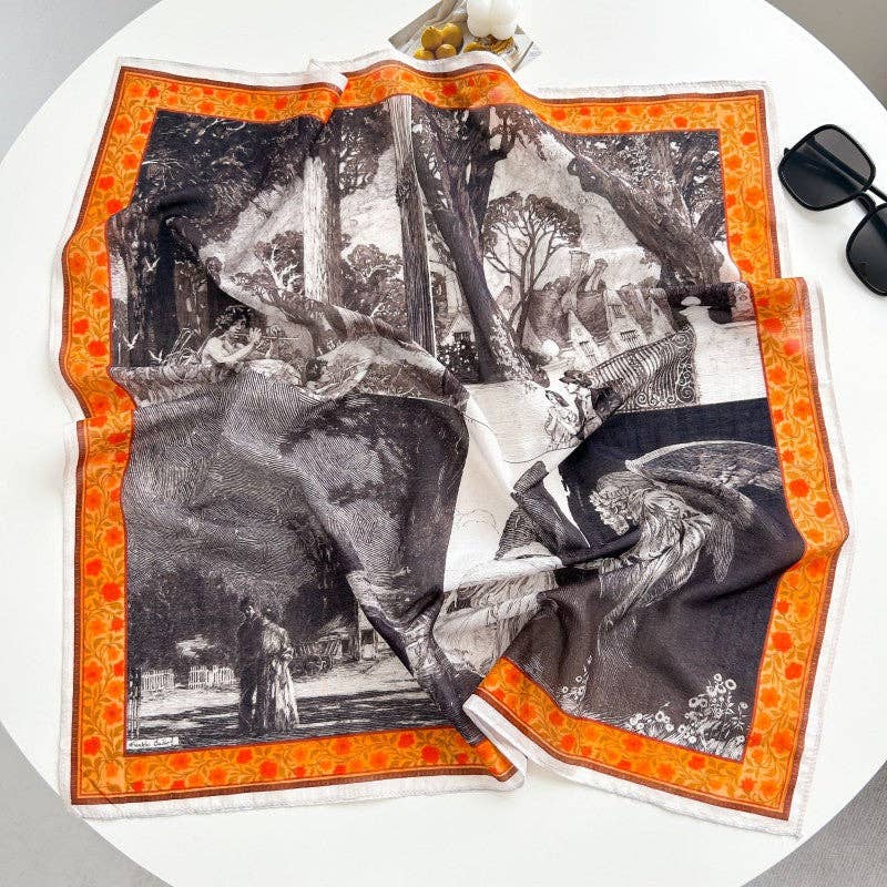 Marayn - Vendita all'ingrosso Sciarpa - Donna - Sciarpa in Misto Seta Leggera Primavera Estate Versatile37