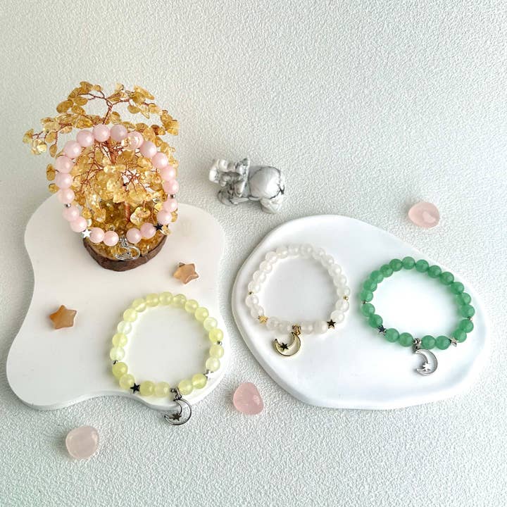 Mondstern-Anhänger mit Edelsteinarmband für Glück für den Großhandel von ROLA