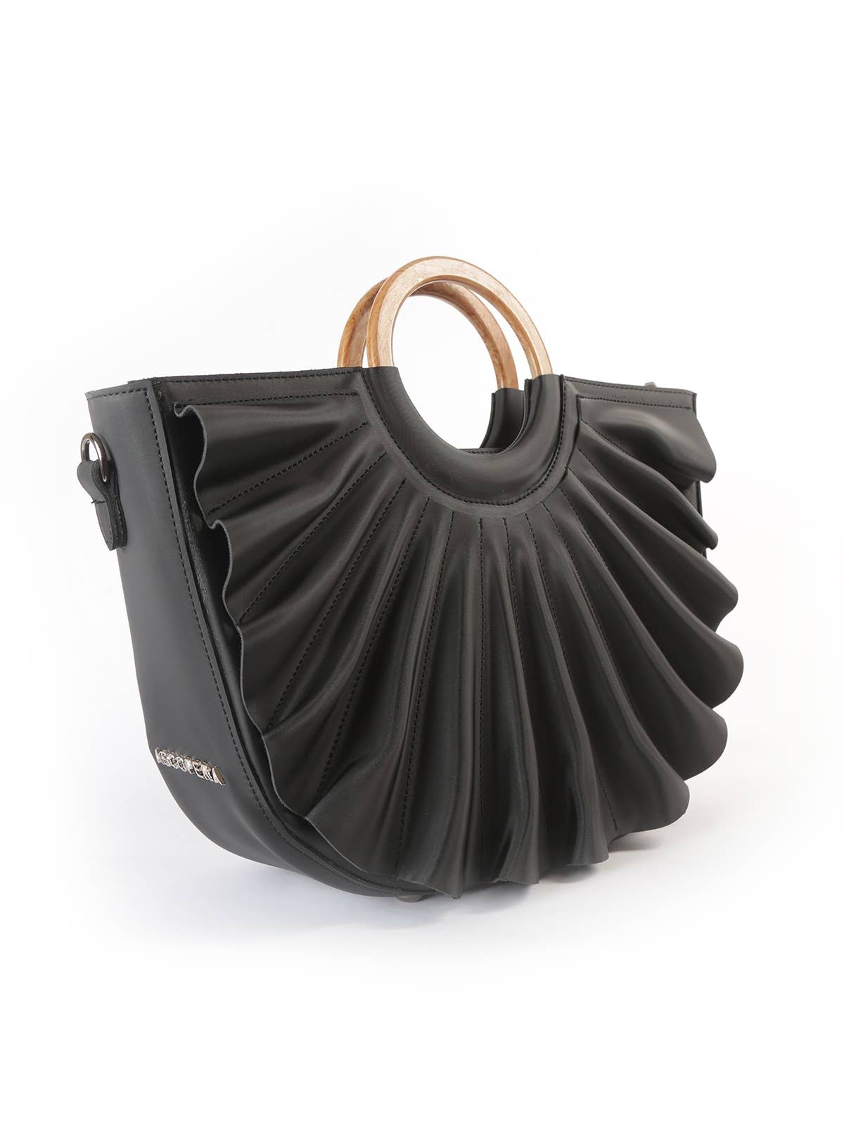 Ascopera - Wholesale Top Handle Bag - Women's - Flabelli, Ebony Black1