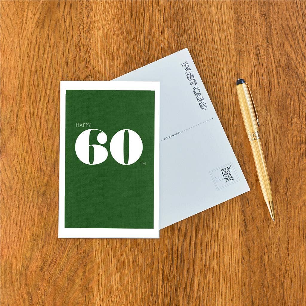 Found Image Press - Wholesale Postcard - Postcard HB-485 Happy 60th1