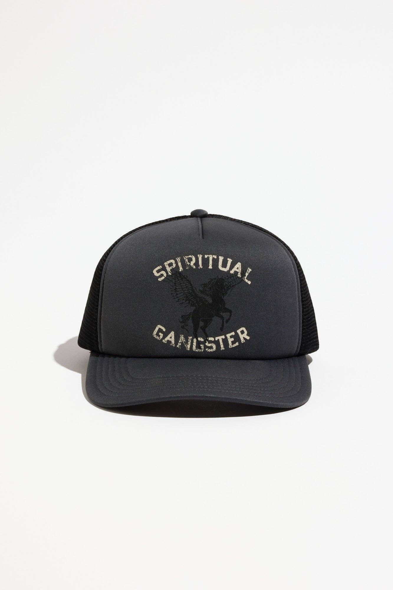 ASH BLACK SG Pegasus Trucker Hat for wholesale on Faire