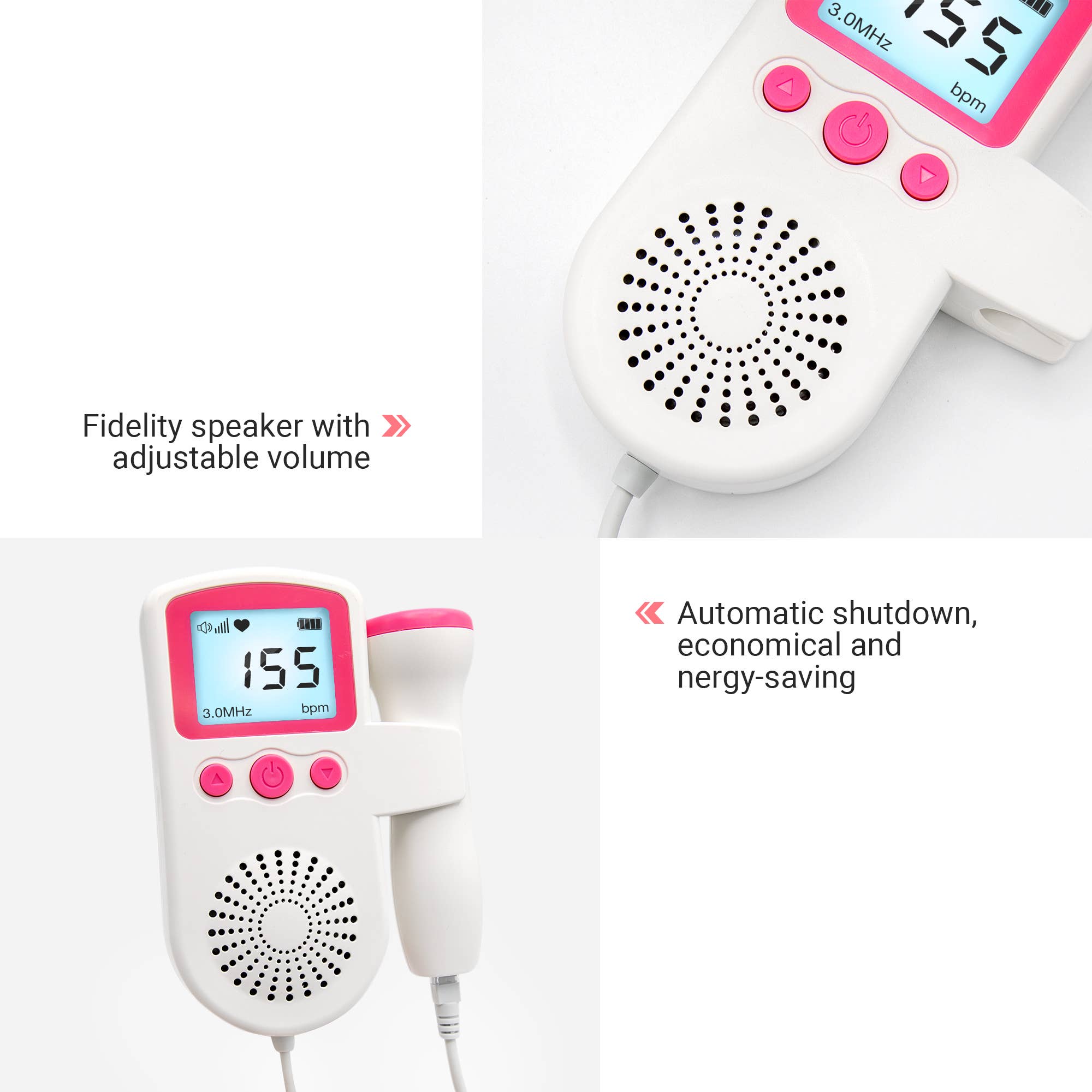 Vastmedic - Wholesale Babyfoon - SpringBud FD-400B prenatale Doppler voor hartslagmonitoring6