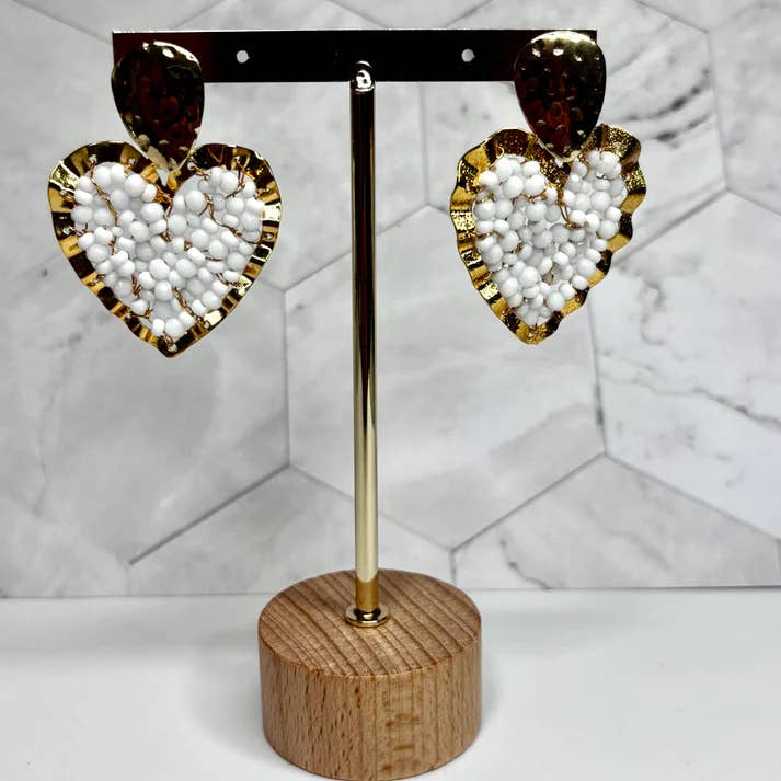 Bronze Medium Heart Earrings – Timeless Love-Inspired for wholesale by Bellalu Jewelry and Accessories