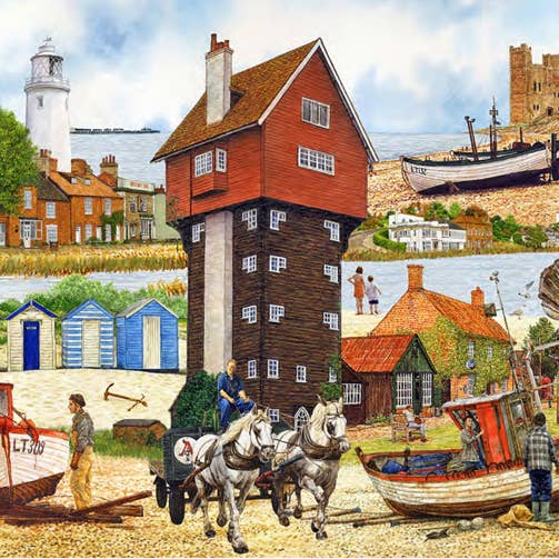 Suffolk. Greeting Cards, Suffolk Coast montage for wholesale by Robinson Collection