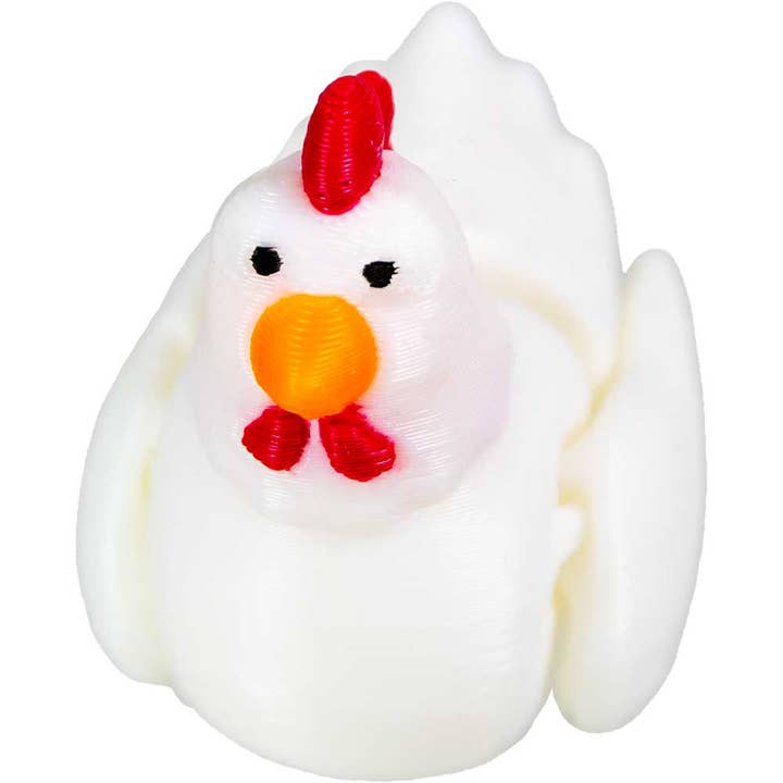 Kheops International - Wholesale Fidget Toy - Kids - 3D Printed Fidget Spirit Animal - Chicken Ast'd Colors(Each)1