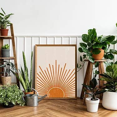 Boho Wall Decor Art Prints | Abstract Sun for wholesale by CELIYA HOME