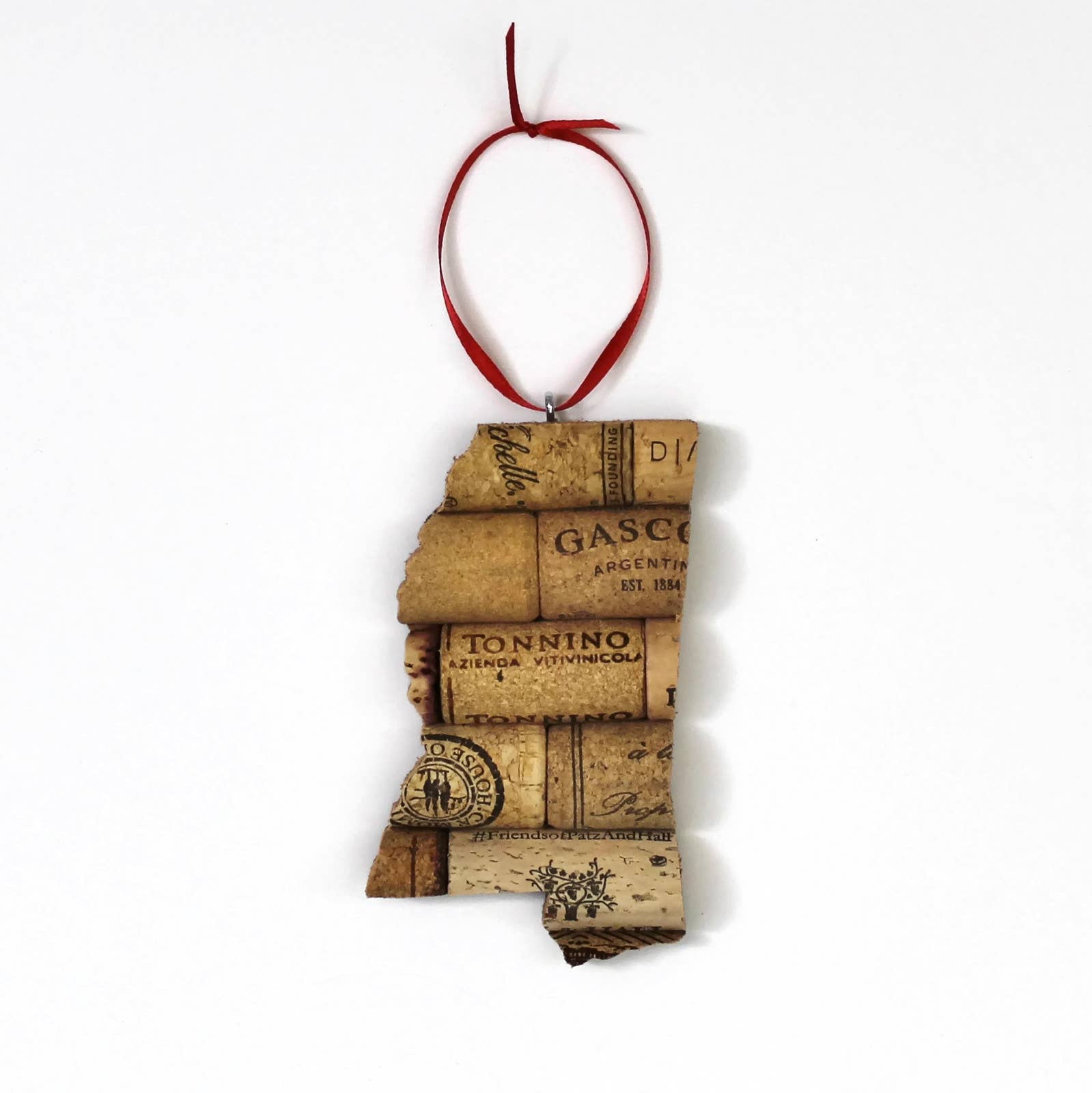 Desert Coastal Studios - Wholesale Ornament - Pick Your State Wine Cork Ornament - Gift for Wine Lover11