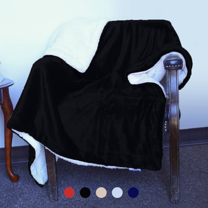 Pro Towels - Wholesale Throw Blanket - Luxury Sherpa Throw – Plush Holiday Blanket for Winter Gifts