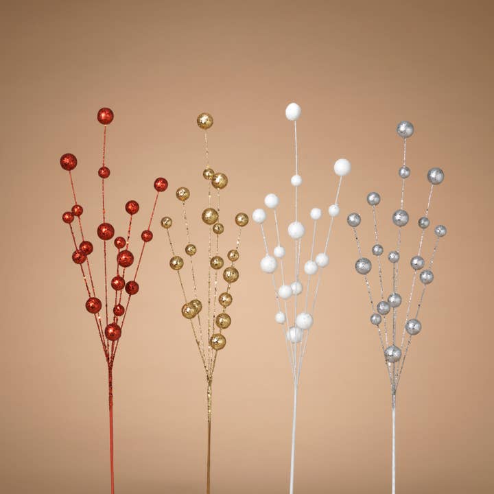 Promo 29"H Holiday Berry Pick, 4 Ass for wholesale by The Gerson Companies