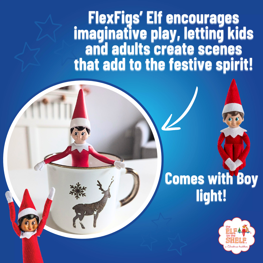 Baby Republic - Wholesale Figurine Toy - Kids - The Elf on the Shelf® FleXfigs Boy w/Blue Eyes - Bendable3