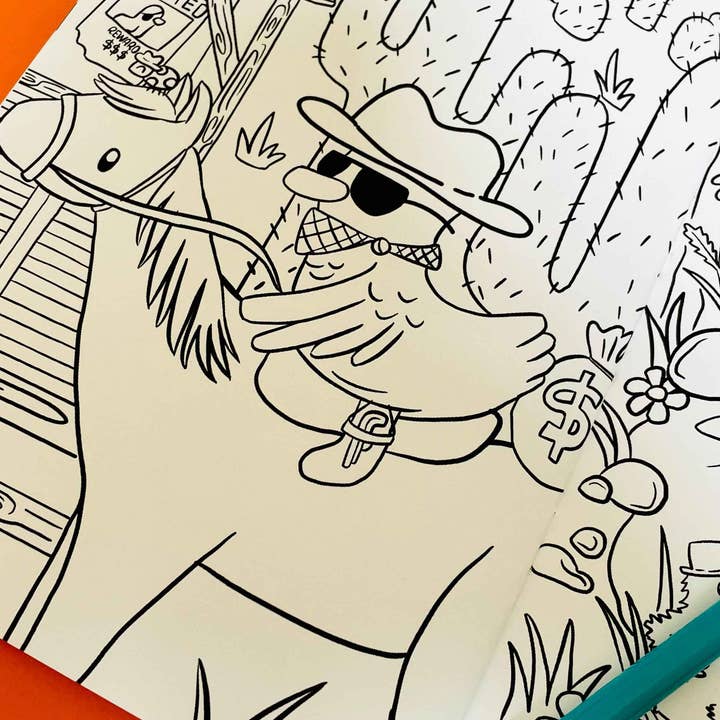 Pixiecraft - Wholesale Coloring & Activity Book - Kids & Baby - Dapper Ducks Illustrated A5 Colouring Book4